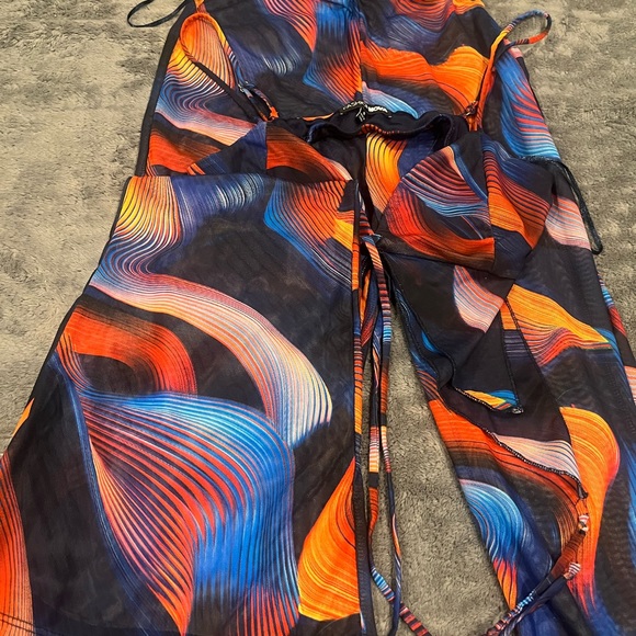 True art mesh pant set royal/combo - Picture 4 of 7